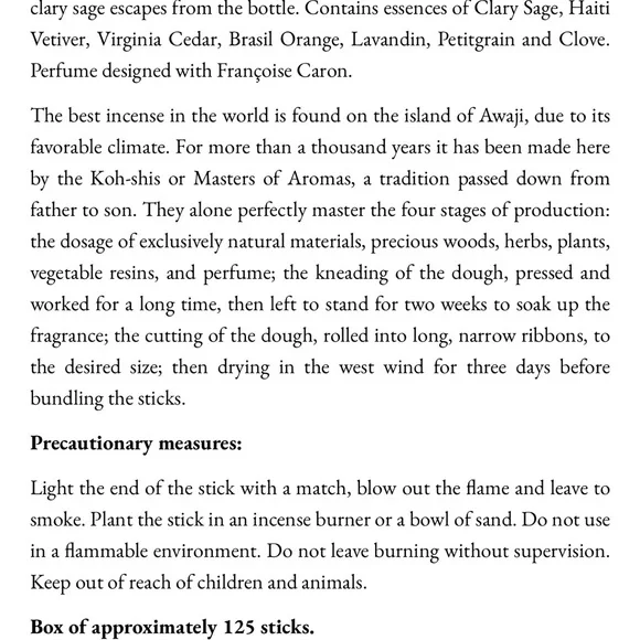 Astier de Villatte Stockholm Incense - Picture 2 of 2